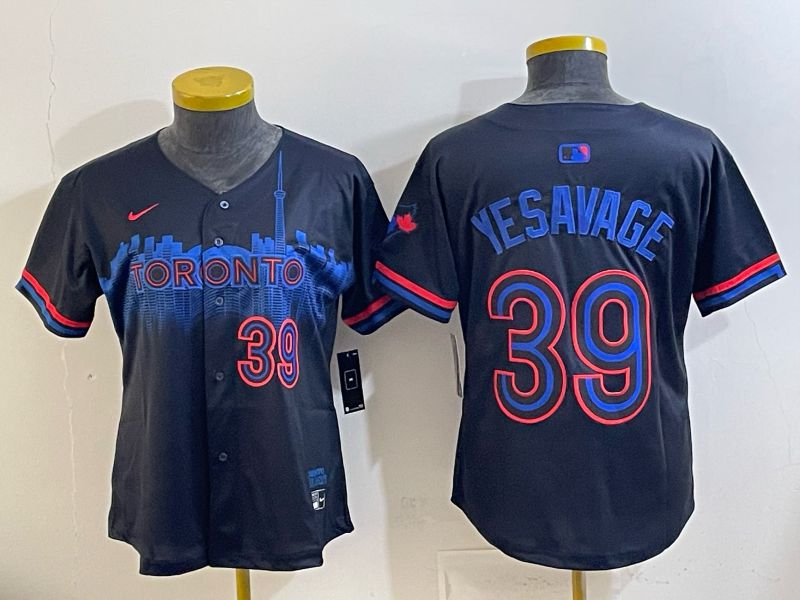 Women 2025 Toronto Blue Jays #39 Yesavage blue Game Nike MLB Jersey style 042